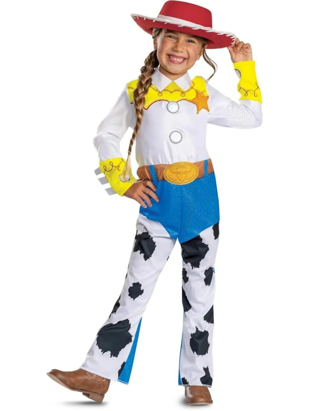 Girls' Toy Story Sheriff Jessie Costume - Official Kids Halloween Dress Up